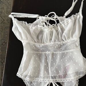 Edikted White Lace Chemise